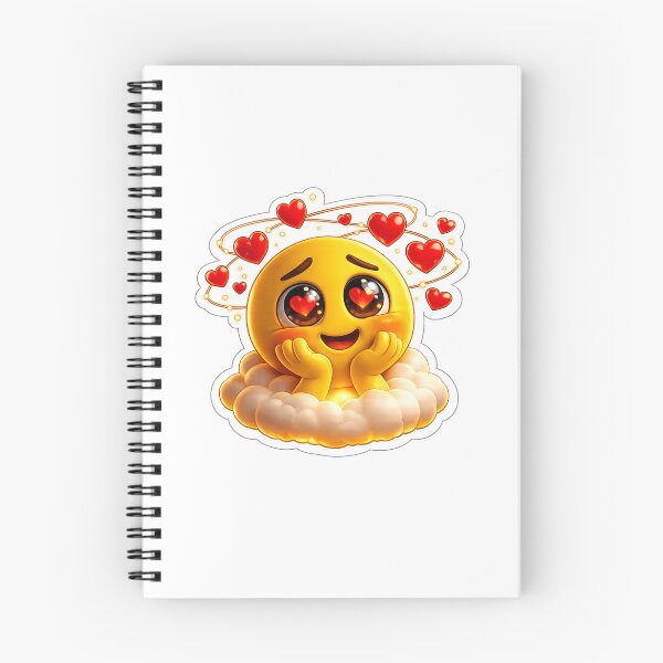 Item preview, Heart Eyes Emoji on Cloud Sticker PNG | Cute Love Emoji Transparent Sticker designed and sold by ashwin131.