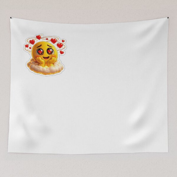 Item preview, Heart Eyes Emoji on Cloud Sticker PNG | Cute Love Emoji Transparent Sticker designed and sold by ashwin131.