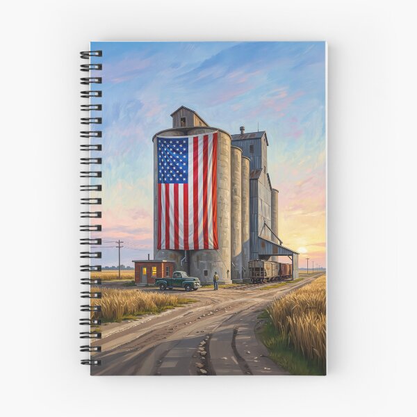 Item preview, American Flag Grain Silo designed and sold by Home Decor Art.