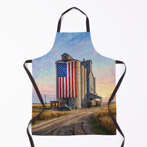 Item preview, American Flag Grain Silo designed and sold by Home Decor Art.