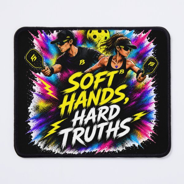 Item preview, Soft Hands Hard Truths Pickleball Shirt – Funny Trash Talk Gift for Competitive Players designed and sold by Surrealtrends.