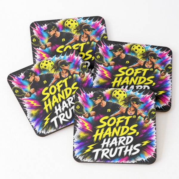 Item preview, Soft Hands Hard Truths Pickleball Shirt – Funny Trash Talk Gift for Competitive Players designed and sold by Surrealtrends.