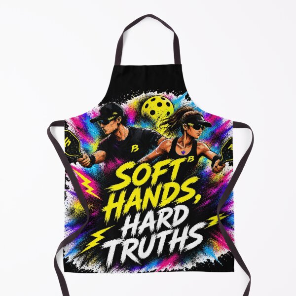 Artikelvorschau, Pickleball-Shirt „Soft Hands Hard Truths“ – Lustiges Geschenk für ambitionierte Spieler mit neckischen Sprüchen entworfen und verkauft von Surrealtrends.