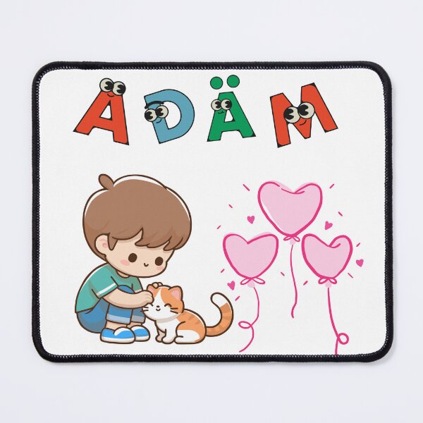 Item preview, Adam – Cute Name Aesthetic Design with Kawaii Elements designed and sold by Emianartstudio.