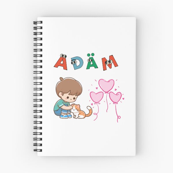 Item preview, Adam – Cute Name Aesthetic Design with Kawaii Elements designed and sold by Emianartstudio.
