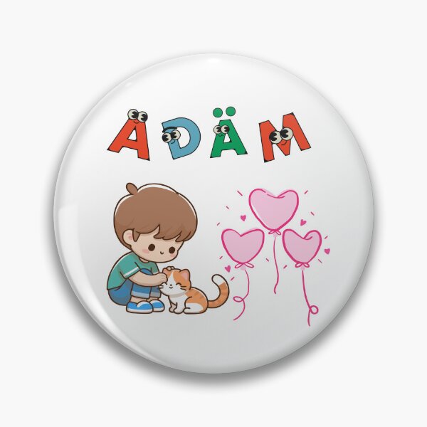 Item preview, Adam – Cute Name Aesthetic Design with Kawaii Elements designed and sold by Emianartstudio.
