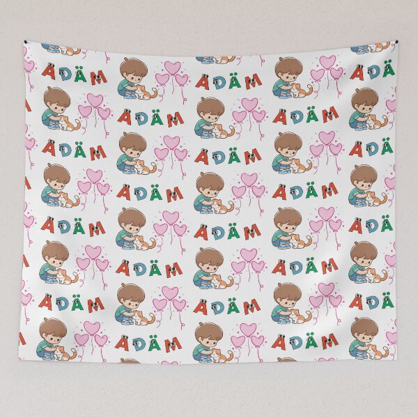 Item preview, Adam – Cute Name Aesthetic Design with Kawaii Elements designed and sold by Emianartstudio.
