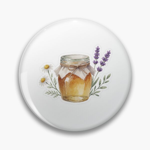 Item preview, Honey Jar Wildflowers Botanical Illustration designed and sold by AillustriaAK.