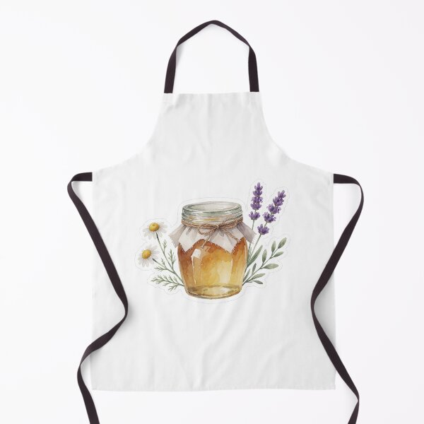 Item preview, Honey Jar Wildflowers Botanical Illustration designed and sold by AillustriaAK.