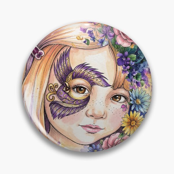 Item preview, Enchanted Floral Fairy Faces-Magical  Garden Art for T-Shirts & Custom Products designed and sold by Mnrrstudio.