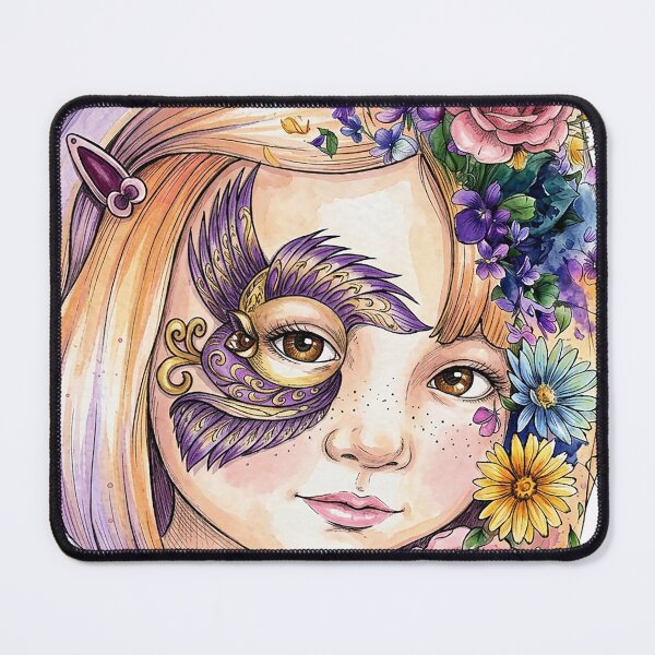 Item preview, Enchanted Floral Fairy Faces-Magical  Garden Art for T-Shirts & Custom Products designed and sold by Mnrrstudio.