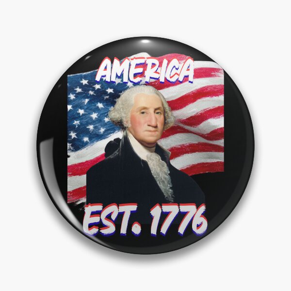Item preview, America Est 1776 George Washington US Flag Independence Day designed and sold by Kuzmier.