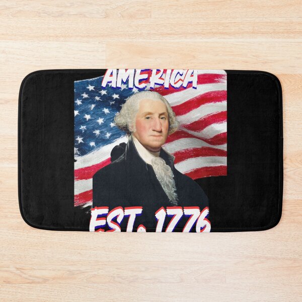 Item preview, America Est 1776 George Washington US Flag Independence Day designed and sold by Kuzmier.