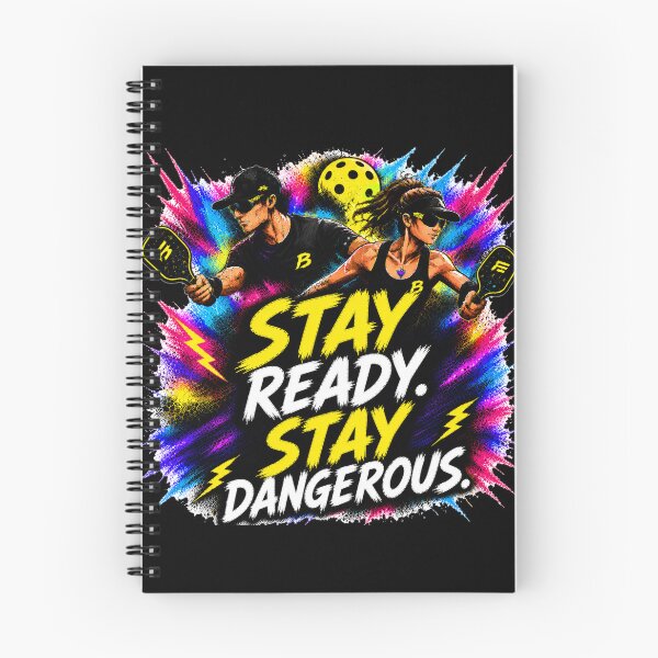 Item preview, Stay Ready Stay Dangerous Pickleball Shirt – Funny Trash Talk Gift for Competitive Players designed and sold by Surrealtrends.