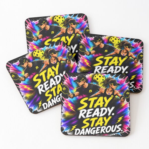 Item preview, Stay Ready Stay Dangerous Pickleball Shirt – Funny Trash Talk Gift for Competitive Players designed and sold by Surrealtrends.