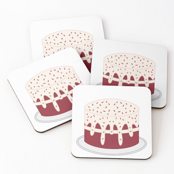 Item preview, pastel de terciopelo rojo designed and sold by Menascreative.