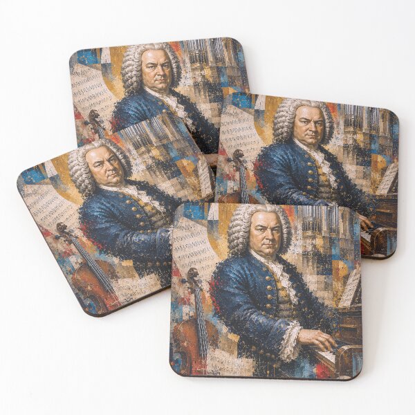 Item preview, Johann Sebastian Bach painting, German Baroque composer and virtuoso organist. designed and sold by GalleryKauffeld.