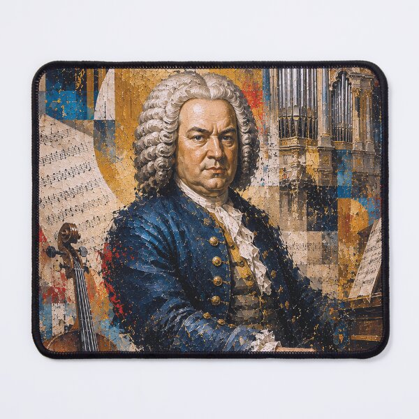 Item preview, Johann Sebastian Bach painting, German Baroque composer and virtuoso organist. designed and sold by GalleryKauffeld.
