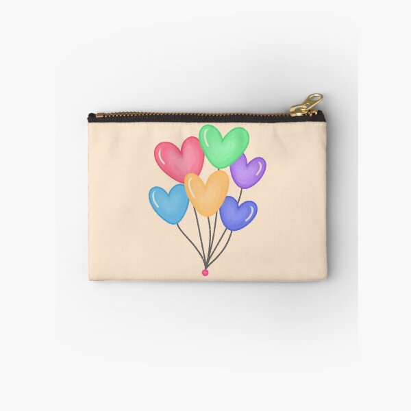 Item preview, Colorful Heart Balloons Bunch Hand Drawn Cute Illustration designed and sold by ubborn.