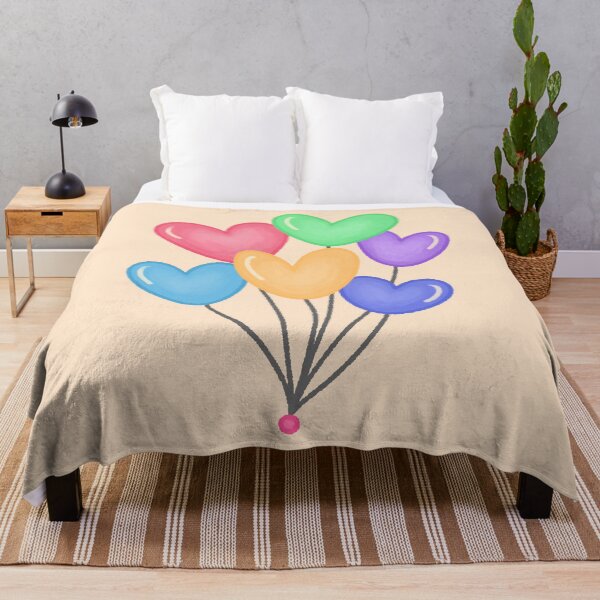 Item preview, Colorful Heart Balloons Bunch Hand Drawn Cute Illustration designed and sold by ubborn.