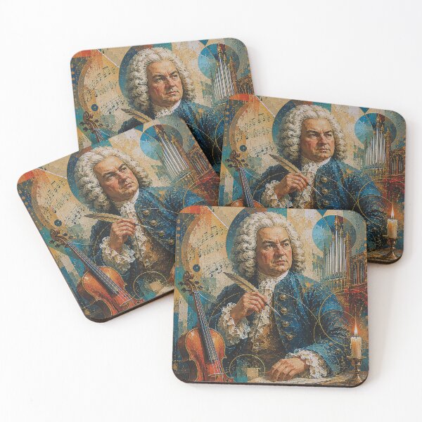 Item preview, Johann Sebastian Bach painting, German Baroque composer and virtuoso organist. designed and sold by GalleryKauffeld.