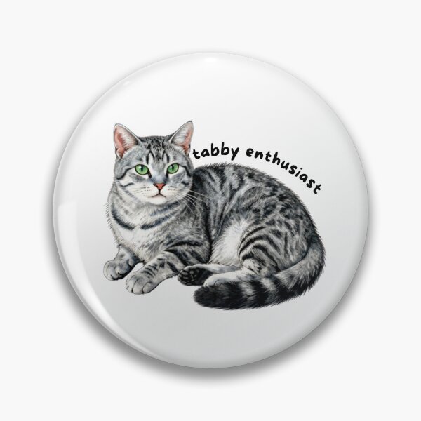 Item preview, Silver Tabby Enthusiast Sticker | Gray Tabby Cat Vinyl Decal | Cute Cat Lover Gift | Silver Tabby Laptop, Water Bottle & Journal Sticker designed and sold by Safiacreatess.