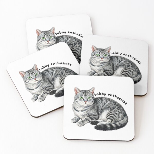 Item preview, Silver Tabby Enthusiast Sticker | Gray Tabby Cat Vinyl Decal | Cute Cat Lover Gift | Silver Tabby Laptop, Water Bottle & Journal Sticker designed and sold by Safiacreatess.