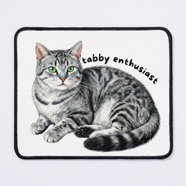 Item preview, Silver Tabby Enthusiast Sticker | Gray Tabby Cat Vinyl Decal | Cute Cat Lover Gift | Silver Tabby Laptop, Water Bottle & Journal Sticker designed and sold by Safiacreatess.