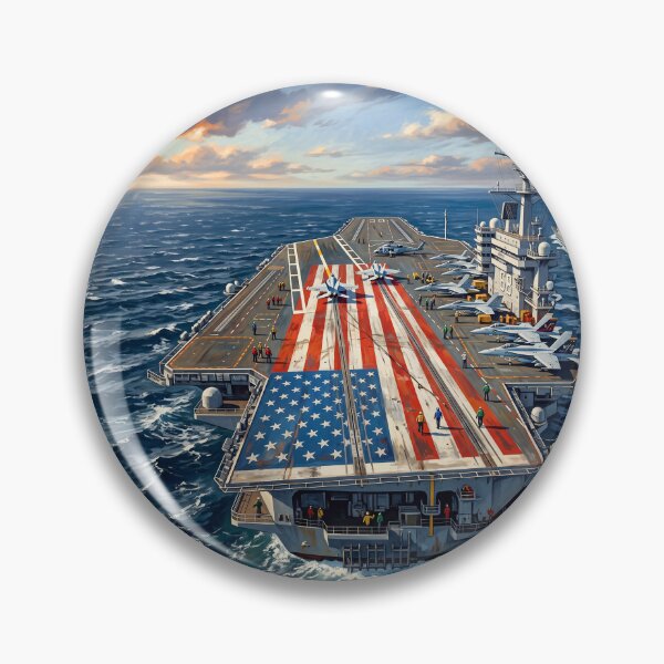 Item preview, American Flag Aircraft Carrier Deck designed and sold by Home Decor Art.