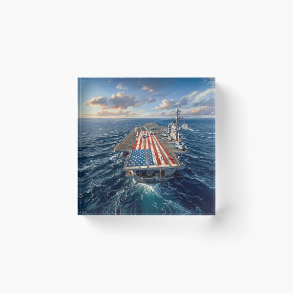 Item preview, American Flag Aircraft Carrier Deck designed and sold by Home Decor Art.