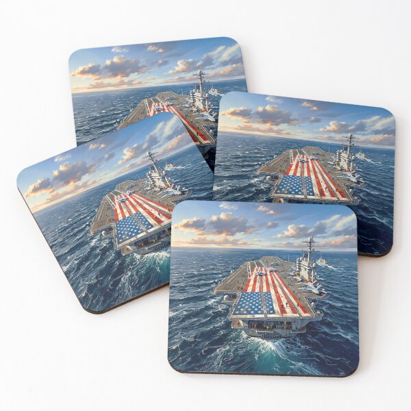Aperçu de l'œuvre American Flag Aircraft Carrier Deck créée et vendue par Home Decor Art.