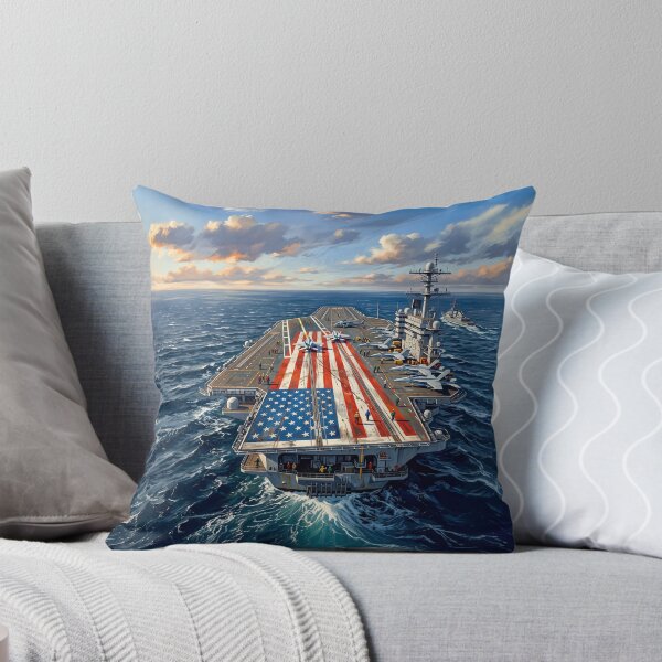 Item preview, American Flag Aircraft Carrier Deck designed and sold by Home Decor Art.