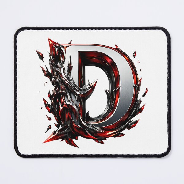 Item preview, Crimson Steel Alphabet of Power Letter D designed and sold by BlissBlvdShop.