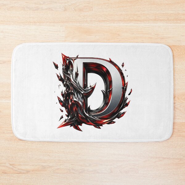Item preview, Crimson Steel Alphabet of Power Letter D designed and sold by BlissBlvdShop.