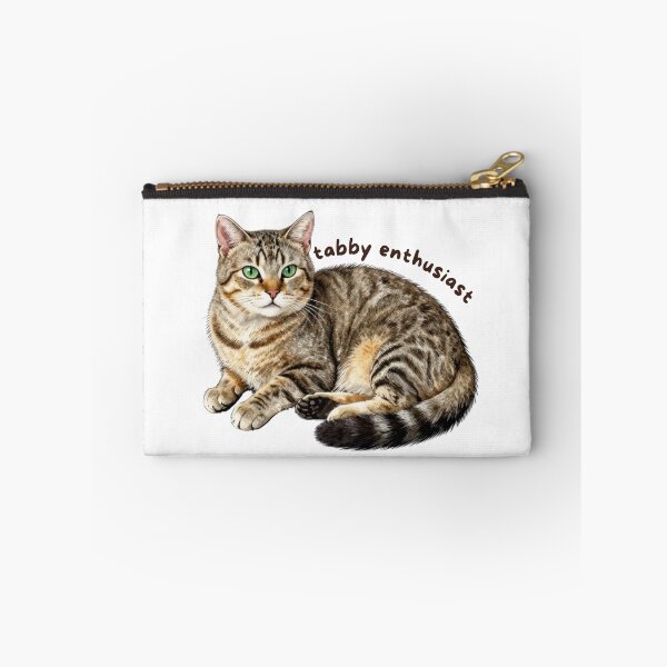 Item preview, Tabby Enthusiast Sticker | Brown Tabby Cat Vinyl Decal | Cute Cat Lover Gift | Striped Cat Laptop, Water Bottle & Journal Sticker designed and sold by Safiacreatess.