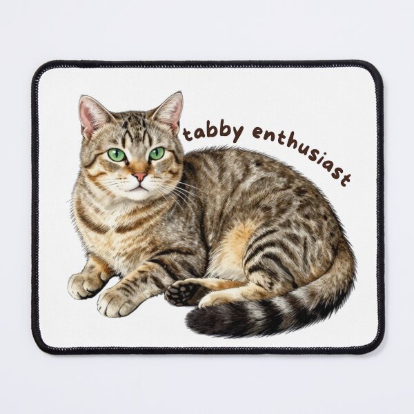 Item preview, Tabby Enthusiast Sticker | Brown Tabby Cat Vinyl Decal | Cute Cat Lover Gift | Striped Cat Laptop, Water Bottle & Journal Sticker designed and sold by Safiacreatess.