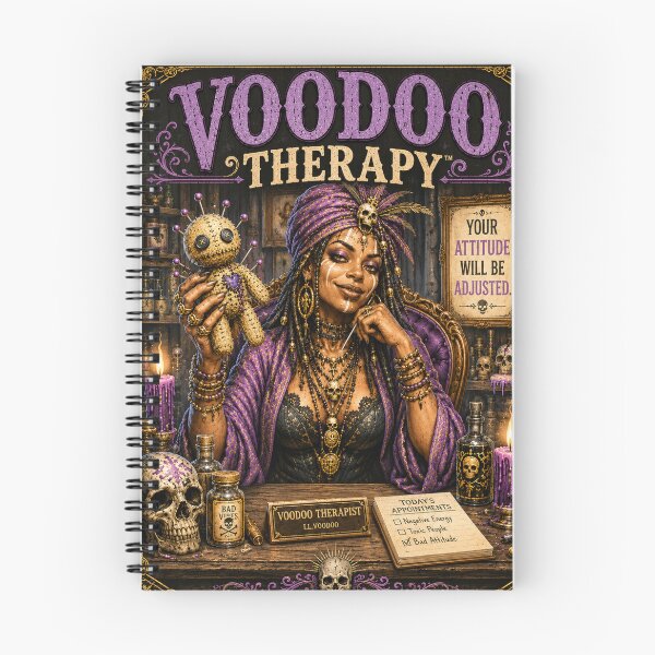 Item preview, Voodoo Therapy – Your Attitude Will Be Adjusted | Dark Humor Gothic Witch Doctor Art designed and sold by ITSimagination.