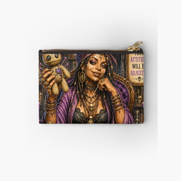 Item preview, Voodoo Therapy – Your Attitude Will Be Adjusted | Dark Humor Gothic Witch Doctor Art designed and sold by ITSimagination.