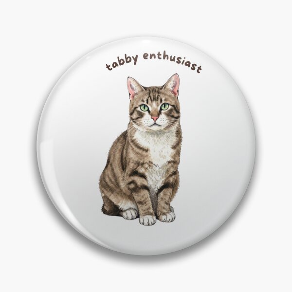 Item preview, Tabby Enthusiast Sticker | Brown Tabby Cat Vinyl Decal | Cute Cat Lover Gift | Tabby Cat Laptop, Water Bottle & Journal Sticker designed and sold by Safiacreatess.