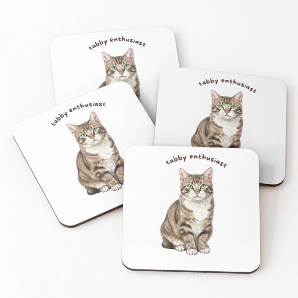 Item preview, Tabby Enthusiast Sticker | Brown Tabby Cat Vinyl Decal | Cute Cat Lover Gift | Tabby Cat Laptop, Water Bottle & Journal Sticker designed and sold by Safiacreatess.