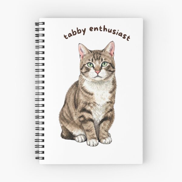 Item preview, Tabby Enthusiast Sticker | Brown Tabby Cat Vinyl Decal | Cute Cat Lover Gift | Tabby Cat Laptop, Water Bottle & Journal Sticker designed and sold by Safiacreatess.