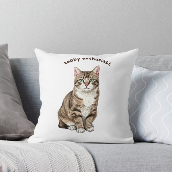 Item preview, Tabby Enthusiast Sticker | Brown Tabby Cat Vinyl Decal | Cute Cat Lover Gift | Tabby Cat Laptop, Water Bottle & Journal Sticker designed and sold by Safiacreatess.