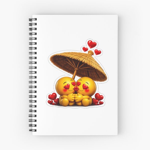 Item preview, Cute Kissing Love Emoji Couple Sticker PNG | Romantic Heart Emoji | Transparent Background designed and sold by ashwin131.