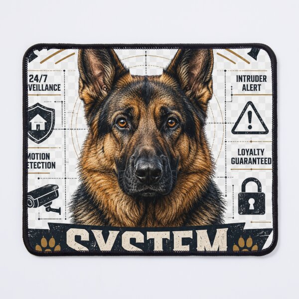 Item preview, My Security System Has Fur Funny German Shepherd Dog Owner Gift T-Shirt Sticker designed and sold by Igrowlab254.