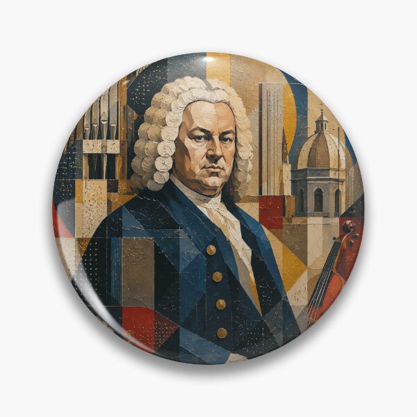 Item preview,  Bach portrait painting, German Baroque composer and virtuoso organist. designed and sold by GalleryKauffeld.