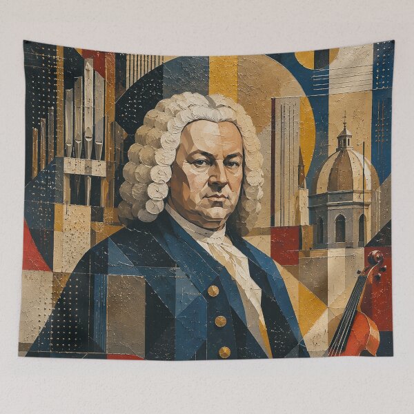 Item preview,  Bach portrait painting, German Baroque composer and virtuoso organist. designed and sold by GalleryKauffeld.