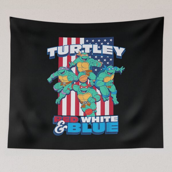 Item preview, Teenage Mutant Ninja Turtles Red White Blue American Flag designed and sold by Buzzlekrun.