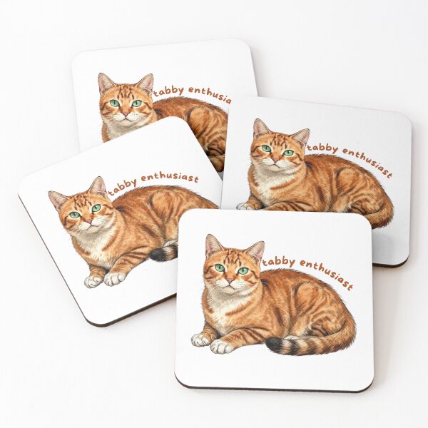 Item preview, Orange Tabby Enthusiast Sticker | Cute Ginger Cat Vinyl Decal | Cat Lover Gift | Tabby Cat Laptop, Water Bottle & Journal Sticker designed and sold by Safiacreatess.