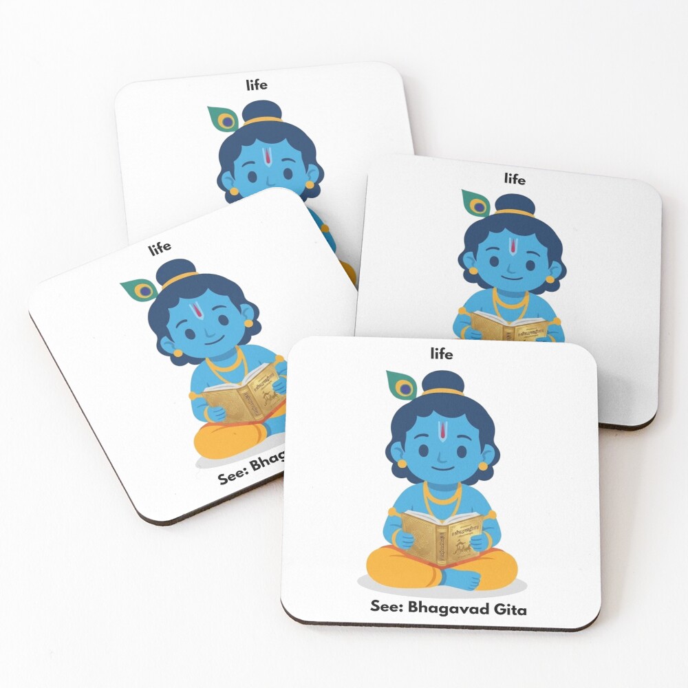 Item preview, Coasters (Set of 4) designed and sold by BhaktiByte.