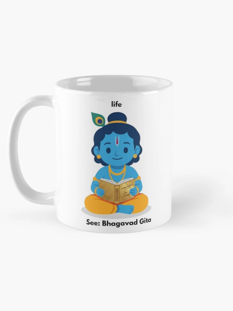 Thumbnail 5 of 6, Coffee Mug, life | Linux Developer Sticker | Tech Humor designed and sold by BhaktiByte.